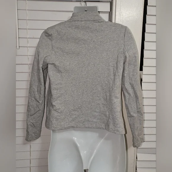 Tommy Hilfiger Womens Gray Band Jacket Blazer with Stand-Up Collar GUC Size S - Picture 5 of 8